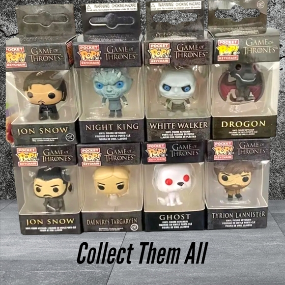 NWT!! FUNKO POP!! Popular Keychain The White Walker From the Game Of Thrones!! - Picture 10 of 11